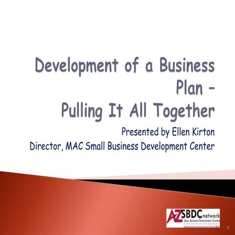 Azci business plan development   pulling it all together  2-2013 final