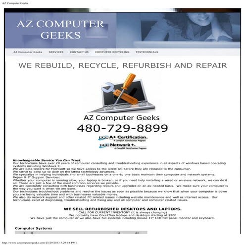 AZ Computer Geeks Repair