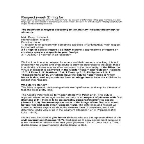 6 pillars of_character_teen_bible_class_respect