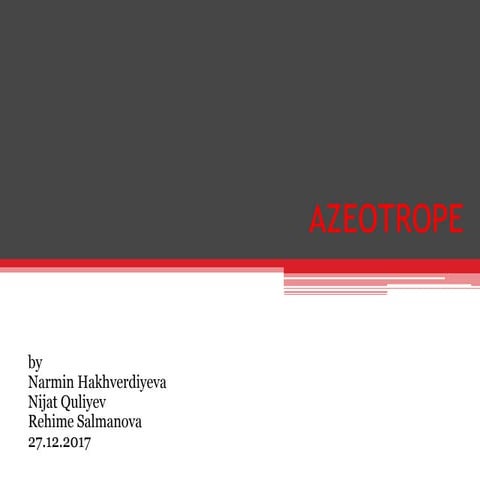 Azeotrope