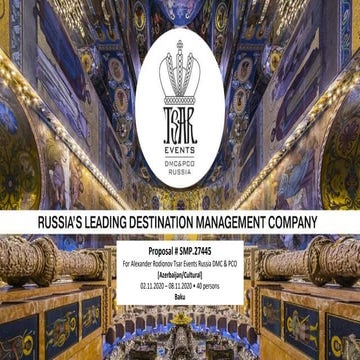 Azerbaijan Cultural Summer Program | PPT