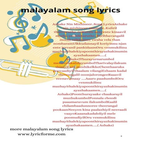 malayalam song lyrics | PDF