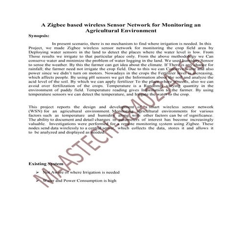 A ZigBee Based Wireless Sensor Network for an Agricultural Environment ...