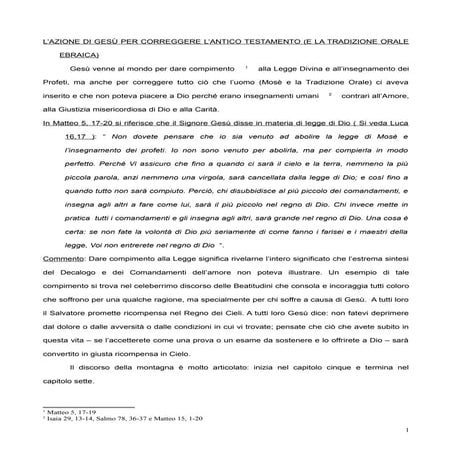 102 - Azione per correggere l’antico testamento e la tradizione orale