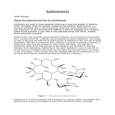 Azithromycin | PPTX