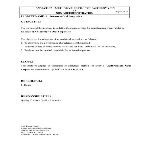 Azithromycin oral suspension