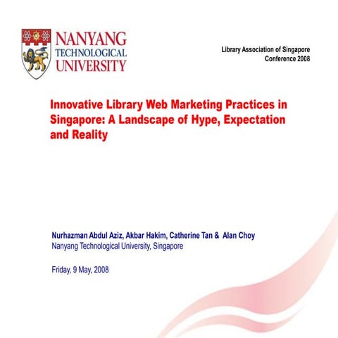 Innovative Library Web Marketing Practices In Singapore