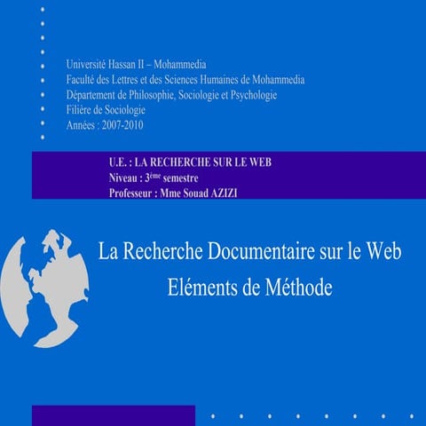 Azizi la recherche documentaire sur le web methode
