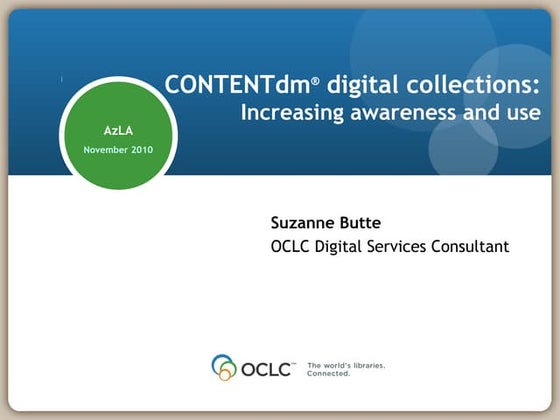 Digital collections:  Increasing awareness and use