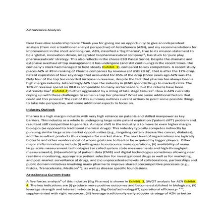 Suresh Gopalan - AstraZeneca Business Strategy Evaluation ...