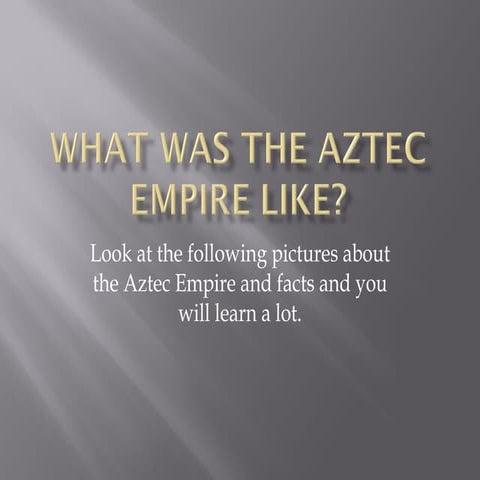 Aztecs Powerpoint Pptx
