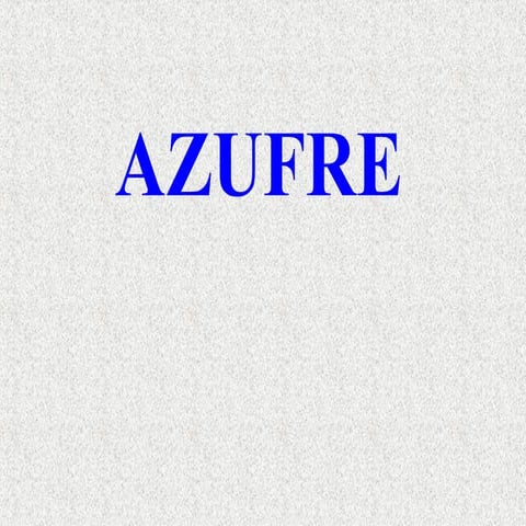 Azufre