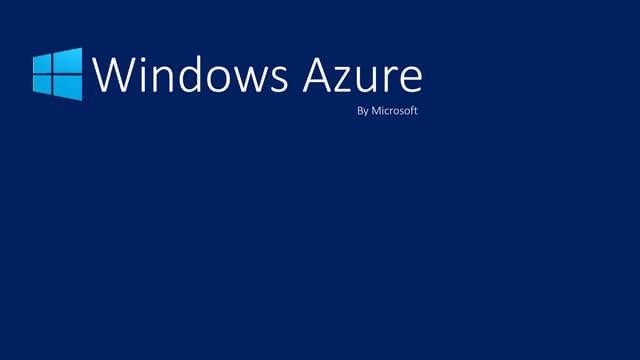 Get Started With Microsoft Azure Cloud Service