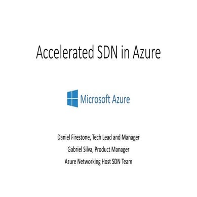 Accelerated SDN in Azure
