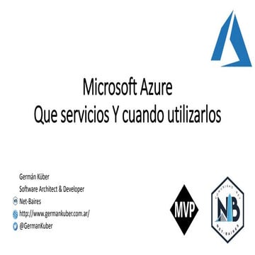Azure 360º para Desarrolaldores