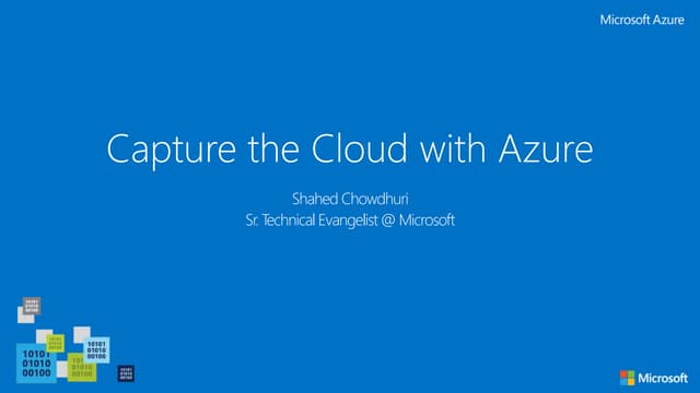 Capture the Cloud with Azure