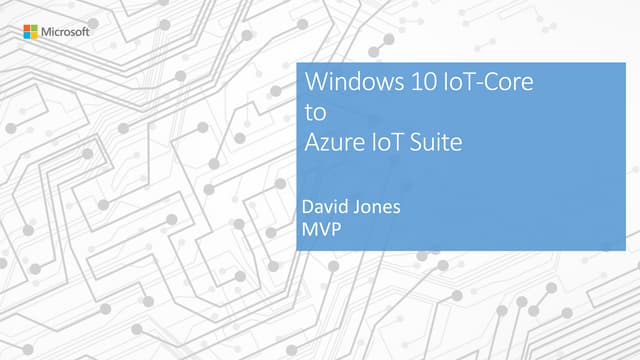 Windows 10 IoT-Core to Azure IoT Suite