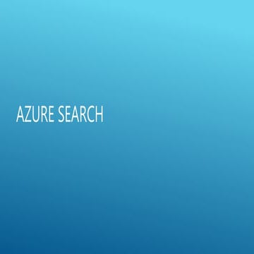 Azure search