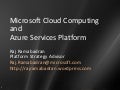 Azure Services Platform_Partner_Briefing