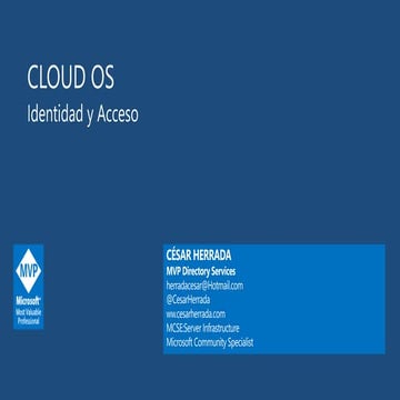 Azure Active Directory Cloud OS