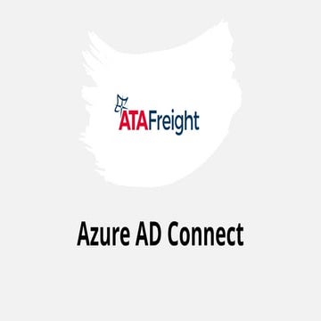 Use of the Azure AD connect for on prem device