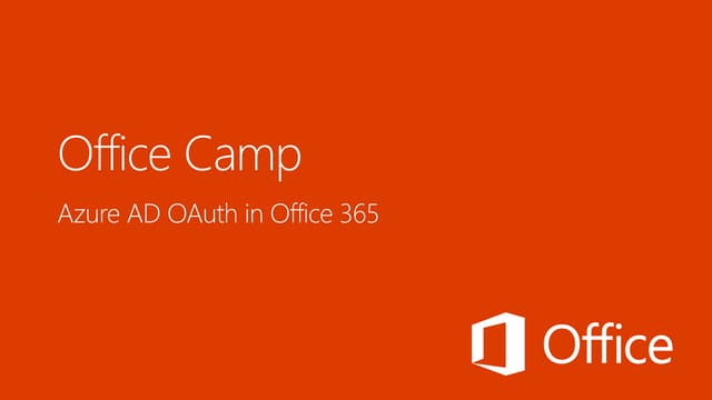 Azure AD OAuth in Office 365