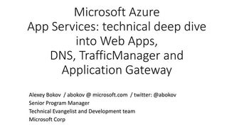Azure Web App services
