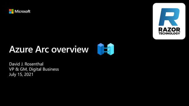 Azure Arc Overview from Microsoft