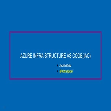 Azure arm templates | PPT