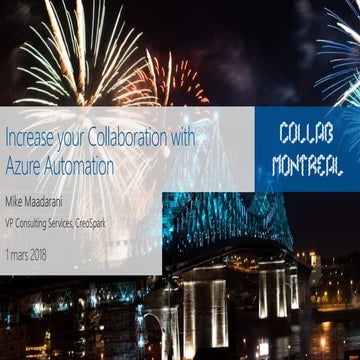 Increase your collaboration with Azure Automation