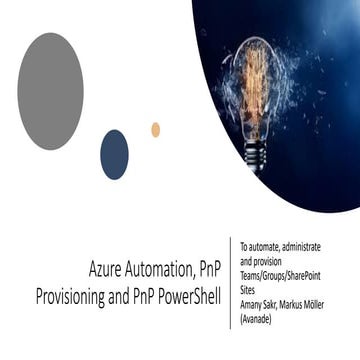 Azure Automation, PnP Provisioning and PnP PowerShell