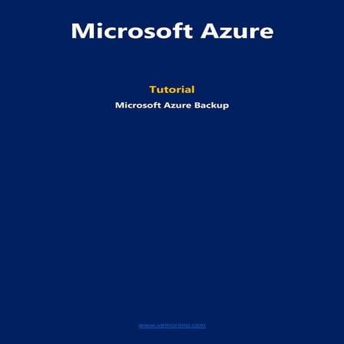 Azure backup | PDF