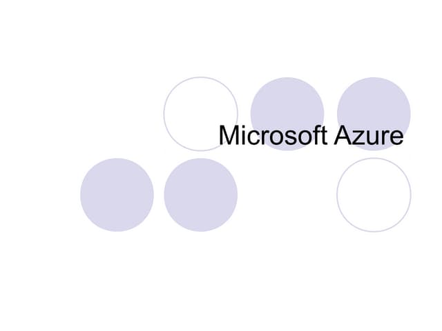 Microsoft Azure A Cloud Computing Platform Ppt Microsoft Azure A Cloud Computing Platform Ppt