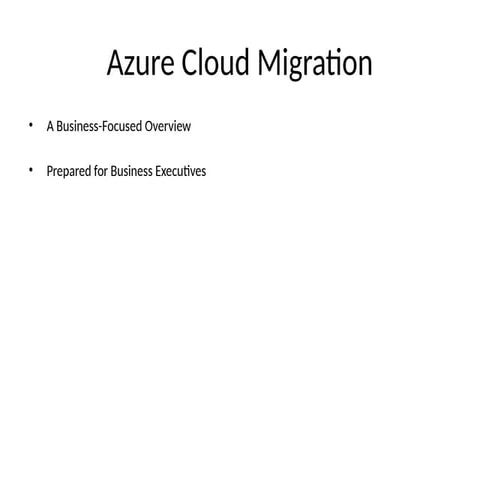 Future-Proof Your Business with Azure Cloud Migration