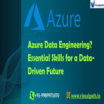 Azure Data Engineer Training | Azure Data Engineer Course in Hyderabad