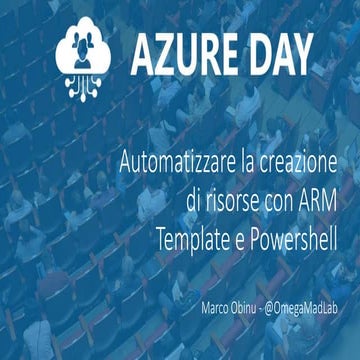 Azure Day Reloaded 2019 - ARM Template workshop | PPT