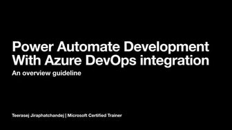 Azure DevOps with Power Automate - Guideline
