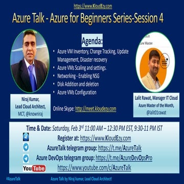 Azure for beginners series session 4