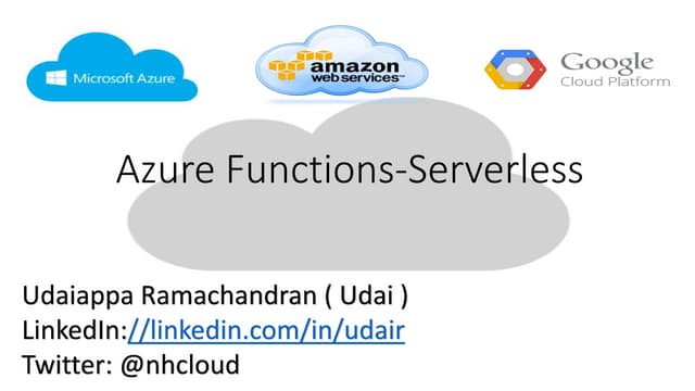 Azure functions serverless