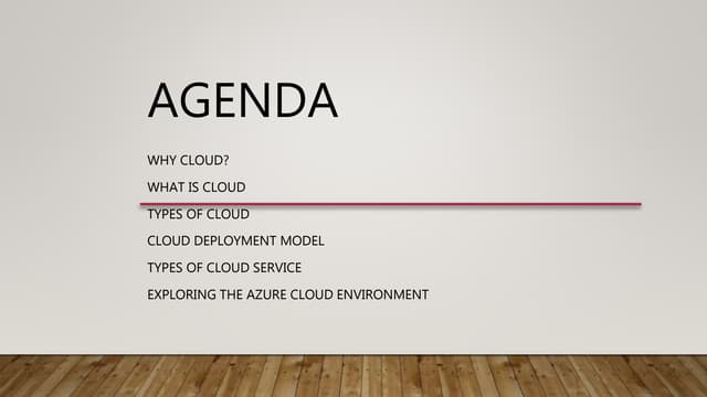 Microsoft Azure Cloud fundamentals