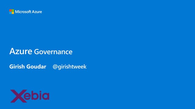 Azure governance