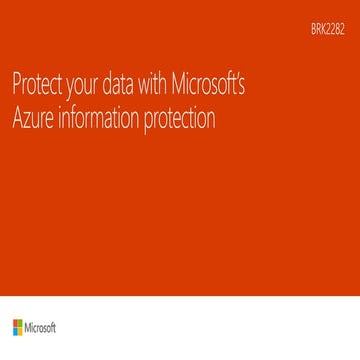 Microsoft Azure Information Protection | PPT