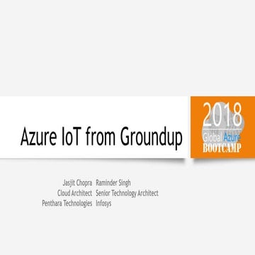 Azure IoT from groundup