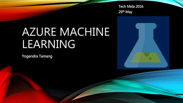 Azure machine learning tech mela