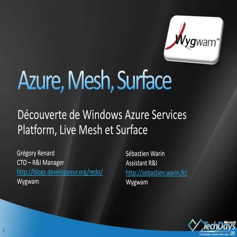 Azure Mesh Et Surface