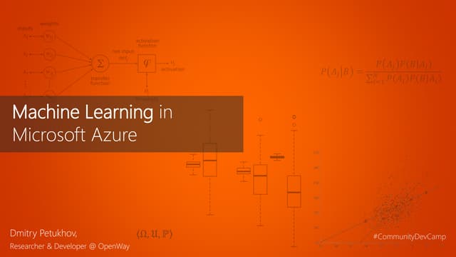 Machine Learning in Microsoft Azure