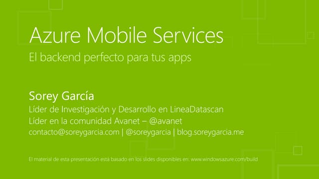 Azure Mobile Services
