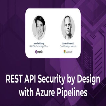 REST API Security by Design with Azure Pipelines | PDF | Web ...