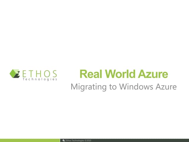 Azure presentation nnug  dec 2010
