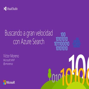 Buscando a gran velocidad con Azure Search